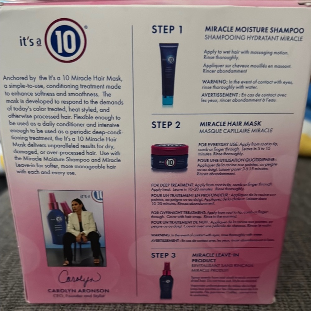 It's a 10 Miracle Moisture Hair Kit NIB - Picture 3 of 4